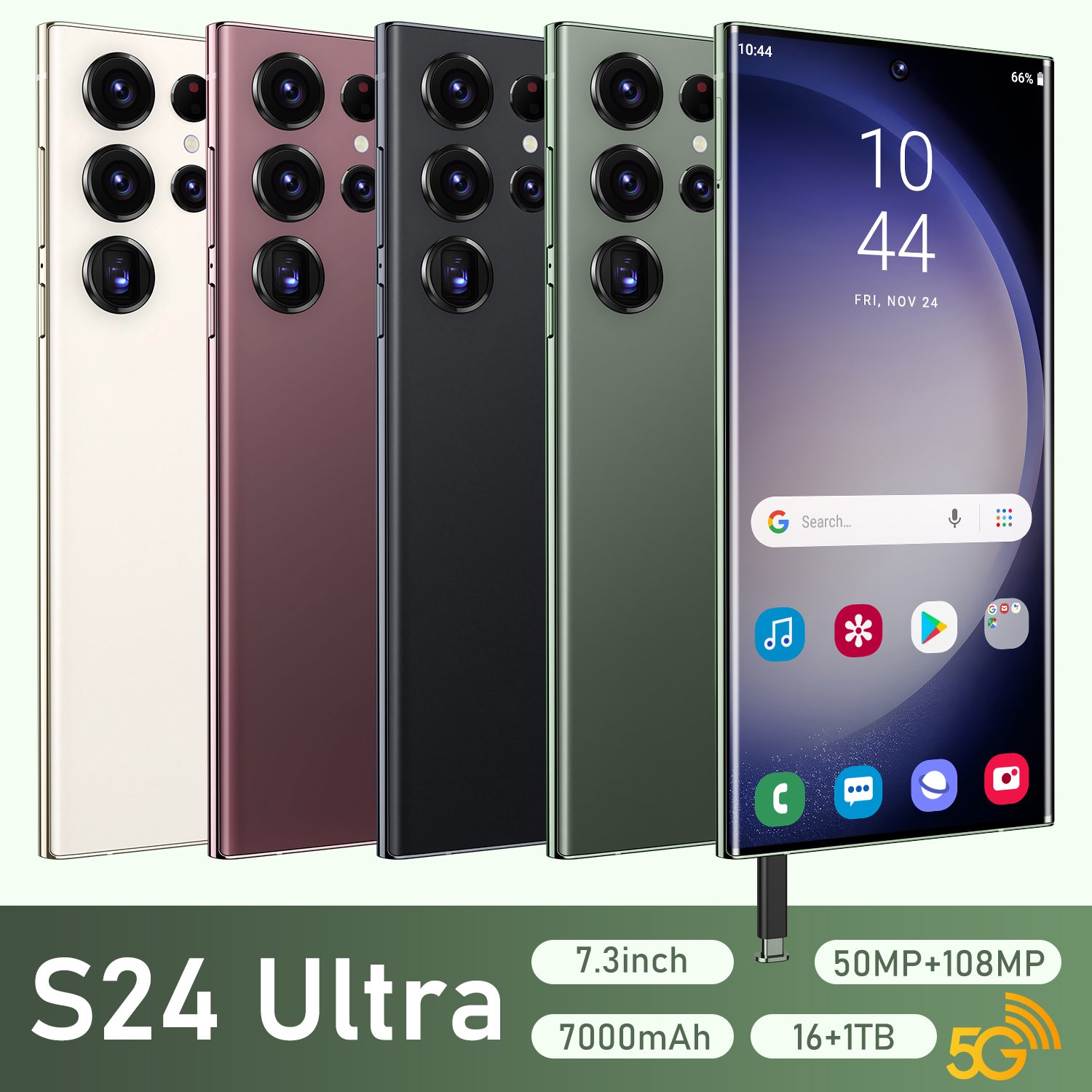 Original s24 ultra Mobilephone For s24 ultra 16GB+1TB 5G Dual SIM Cellphone Android 13 s24 ultra 5g Gaming smartphone